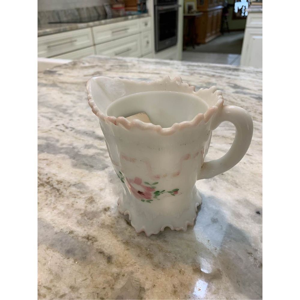 Milk Glass Pitcher and Tray